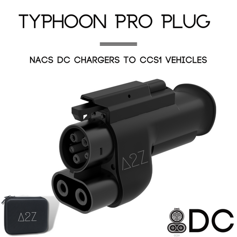 Adaptateur NACS TYPHOON PRO (Tesla Supercharger et autres Bornes Rapides NACS) vers CCS1