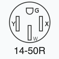 Adaptateur NEMA L14-30P à NEMA 14-50R