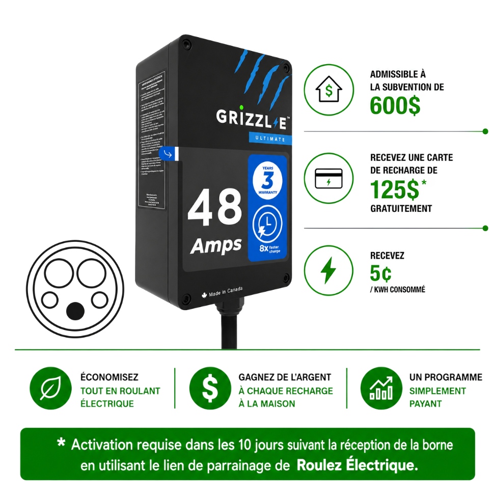GRIZZL-E Ultimate 48A - Borne Fixe – RoulezElectrique