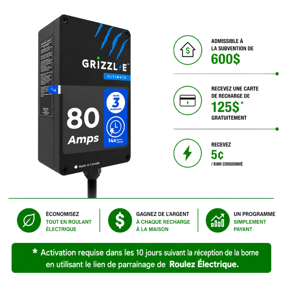 GRIZZL-E Ultimate 80A - Borne Fixe