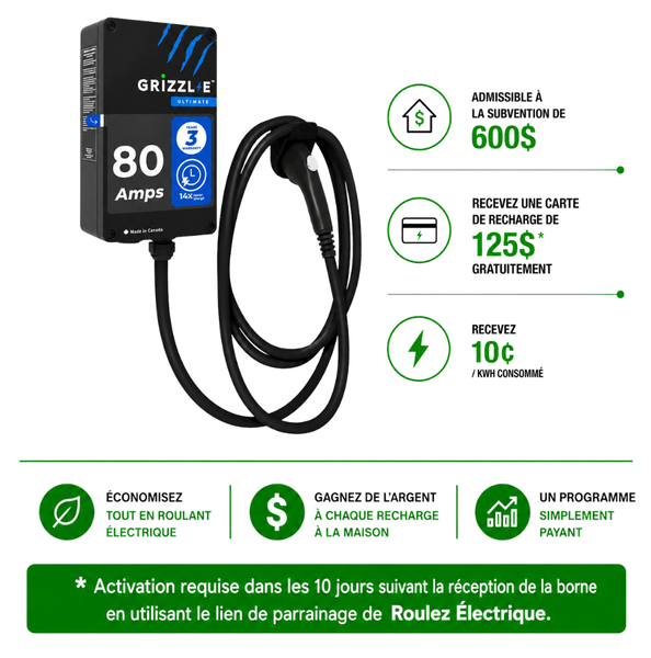 GRIZZL-E Ultimate 80A - Borne Fixe