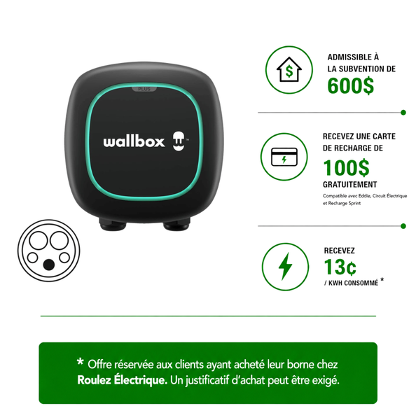 48A – Installation fixe / J1772 / Carte de recharge