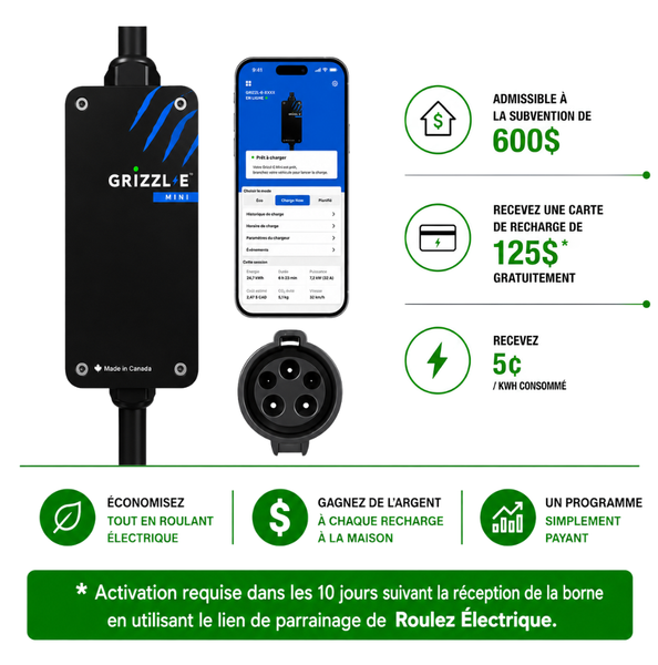 GRIZZL-E Mini Connect 40A - Borne Portative
