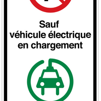 Affiche de stationnement 