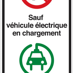 Affiche de stationnement "réservé"